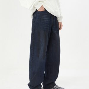 Straight-leg Relaxed-fit Casual Wide-leg Versatile Jeans