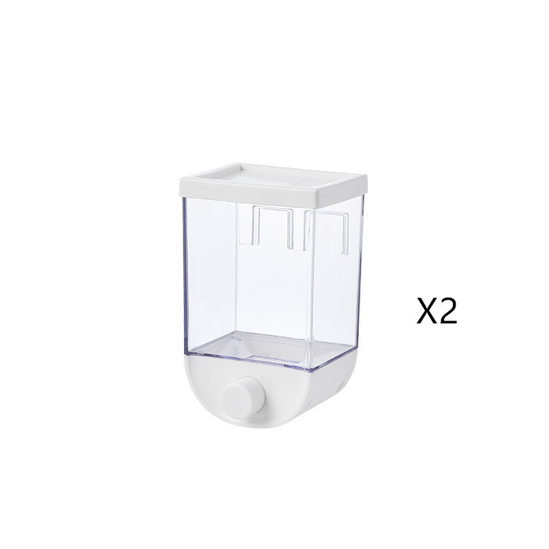 Kitchen Food Storage Easy Press Container Cereal Dispenser Wall Mounted Food Storage Box - Image 6