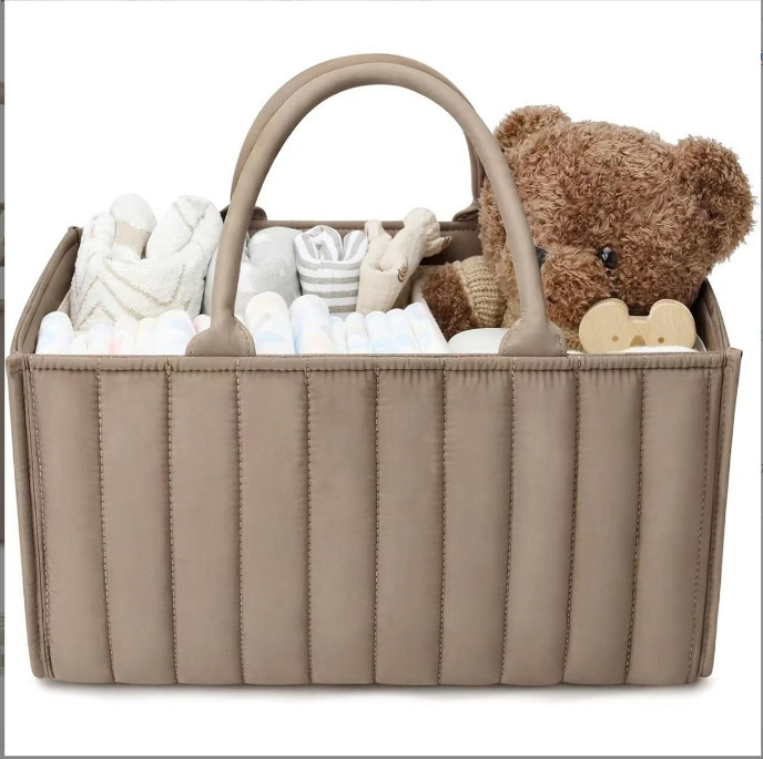 Baby Diaper Caddy Organizer, Stylish Storage Basket For Newborn Essentials And Diaper Station, Gift For Baby Shower And Registry Must-Have - Image 5