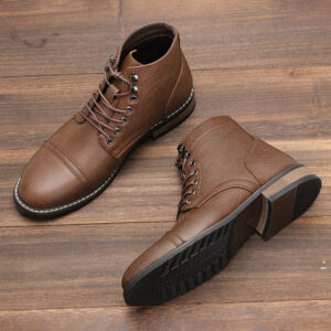 Mens Vintage Casual Leather Boots
