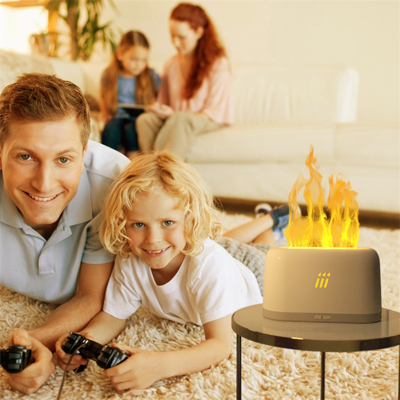 Flame Aroma Diffuser Air Humidifier Ultrasonic Cool Mist Maker Fogger Led Essential Oil Flame Lamp Difusor - Image 3