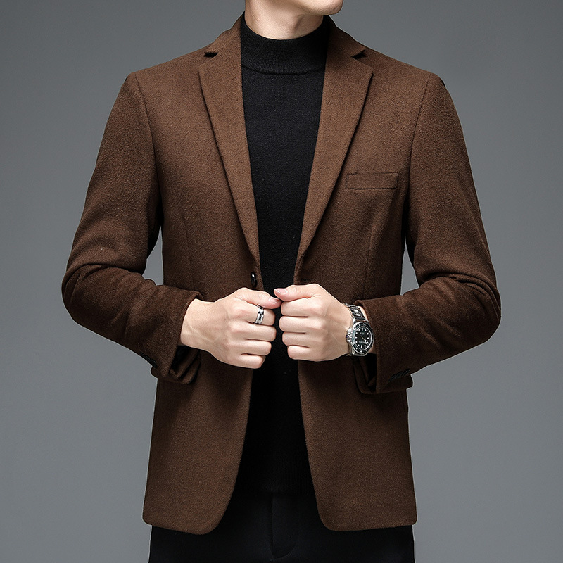 Mens Casual Wool Suit For Fall And Winter - Image 2