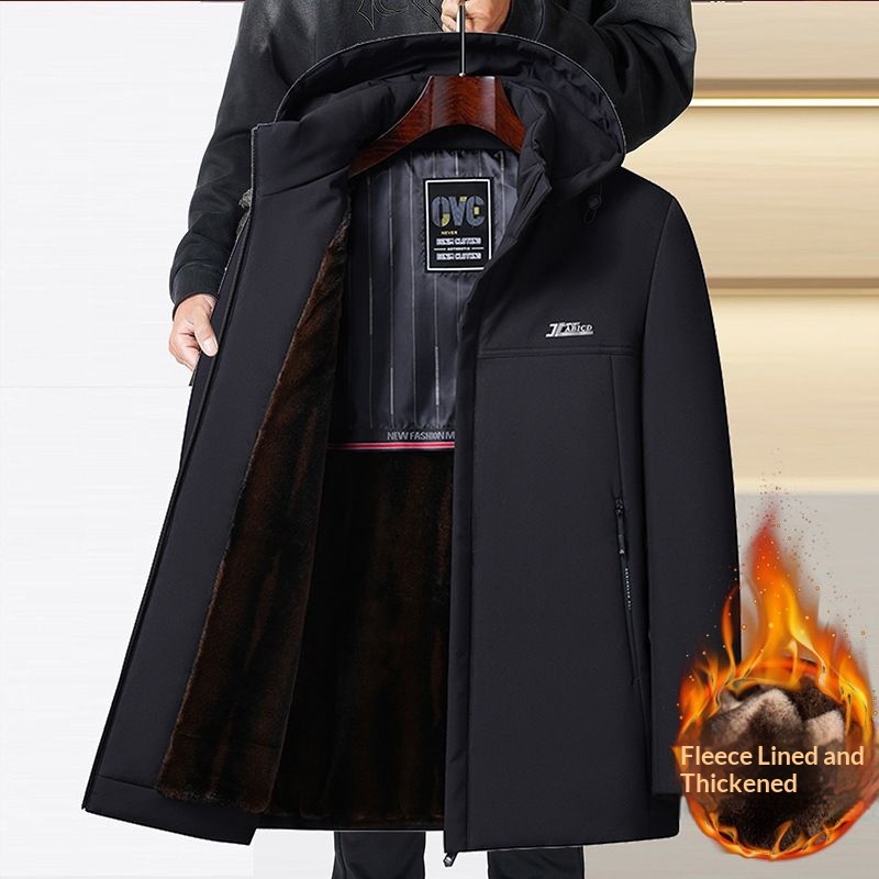 Mens Retro Casual Padded Cotton Jacket - Image 4