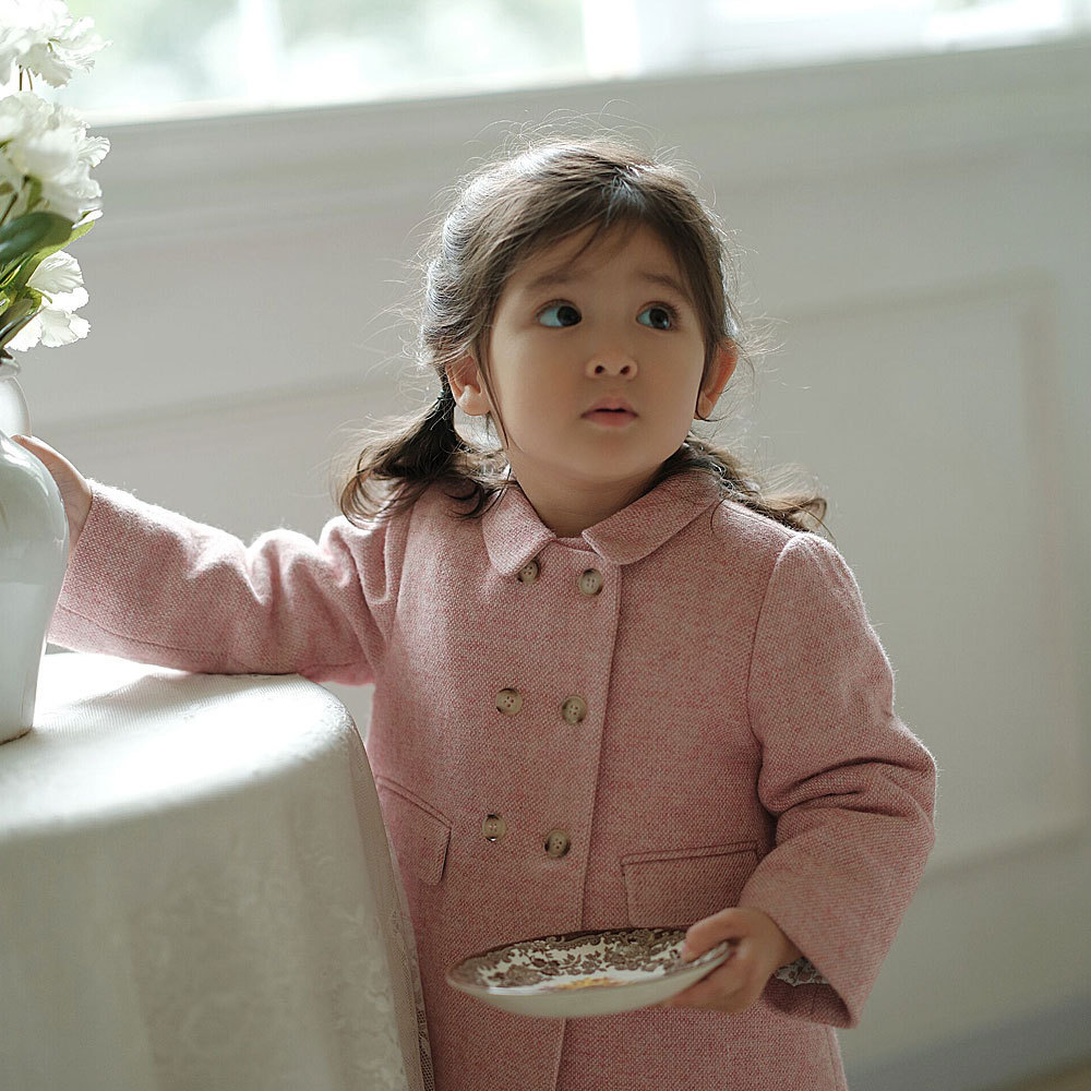 Children's Coat Girls' Woolen Coat High-definition Warm - Image 3