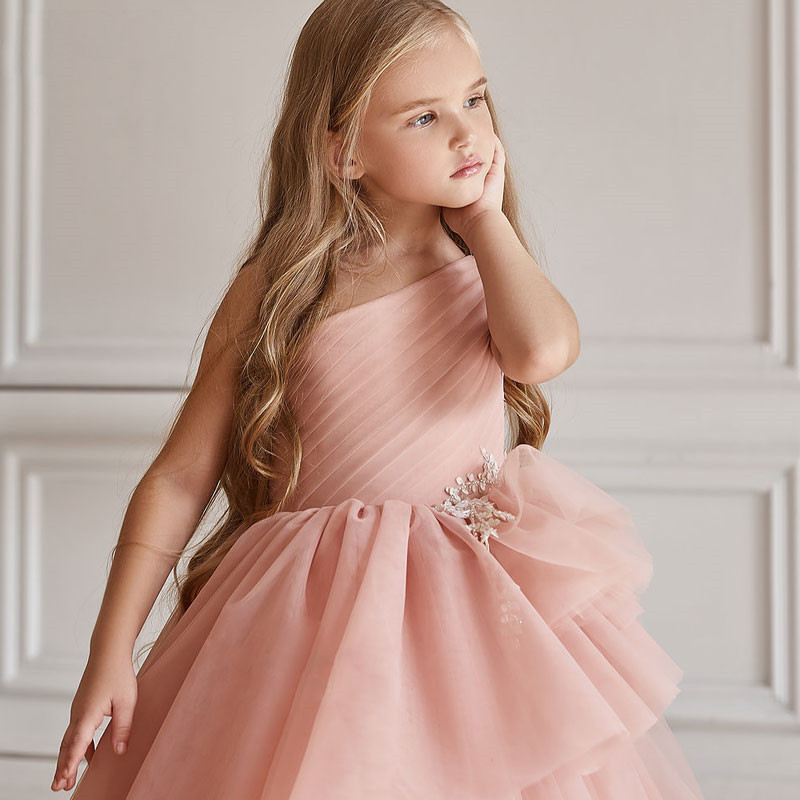 Children Girl Evening Dress Princess Skirt Dress Skirt Long Style - Image 3