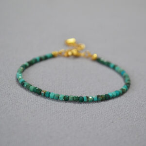 Retro Raw Phoenix Stone Aquamarine Bracelet For Women