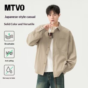 Men's Retro Loose Casual Long Sleeve Shirt