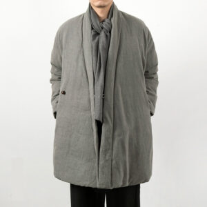 Mens New Chinese-Style Cotton And Linen Padded Jacket