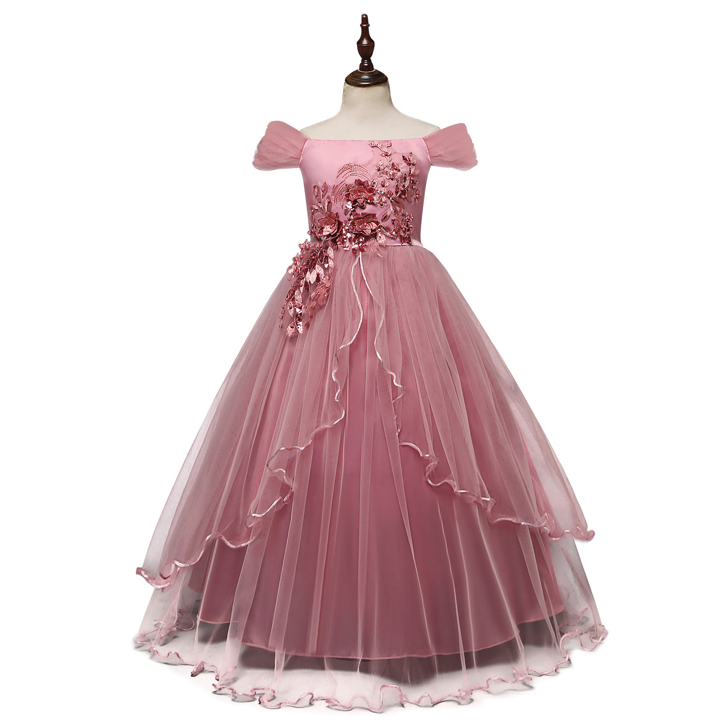 One-shoulder Princess Flower Dress Costume - Image 2