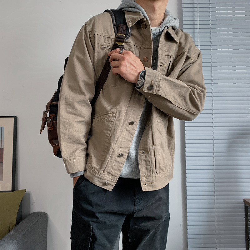 Mens Stylish Casual Retro Denim Jacket - Image 2