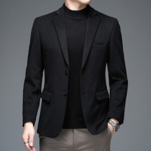 Mens Casual Wool Suit For Fall And Winter