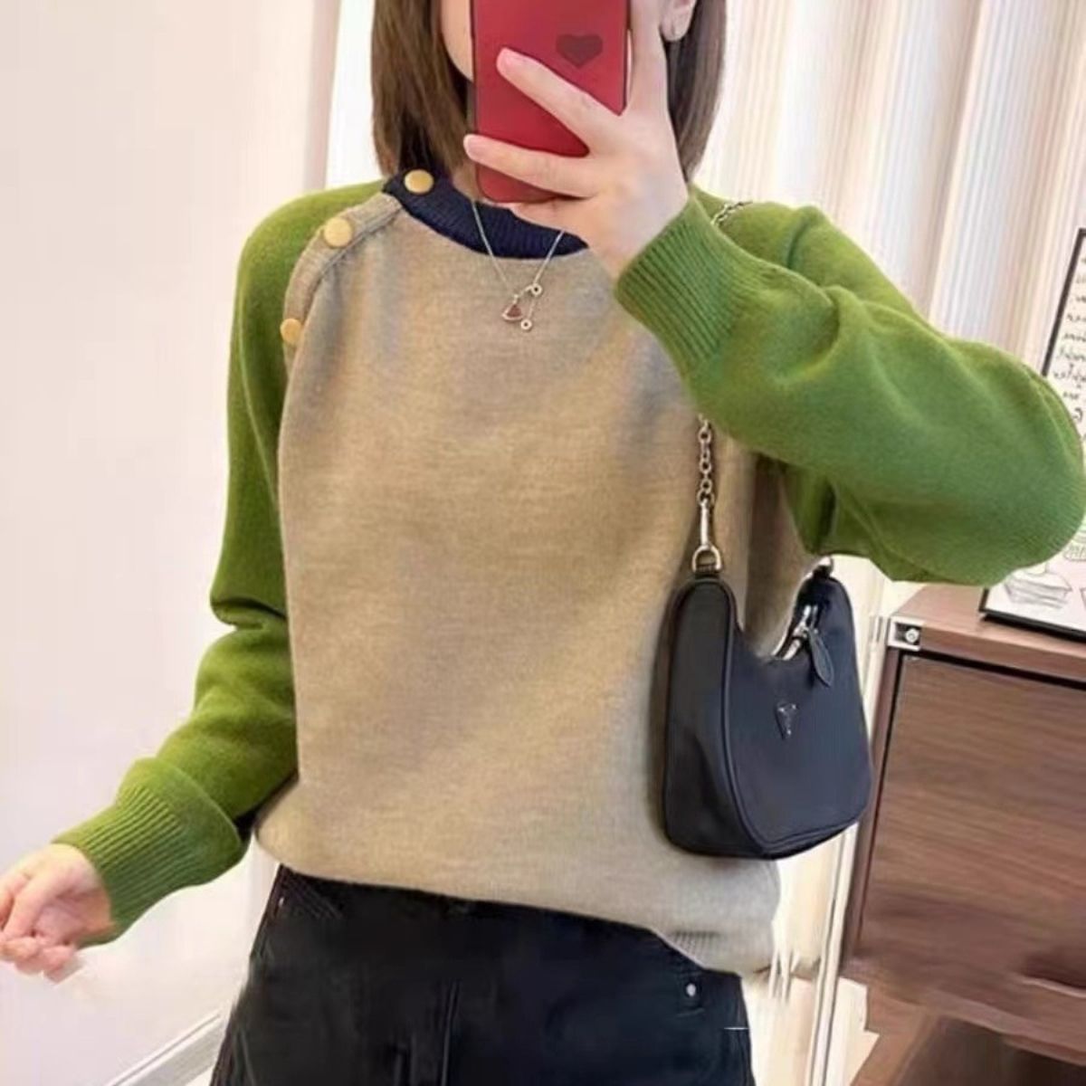 Womens Sweater With A Relaxed Designer-inspired Knit Top - Image 2