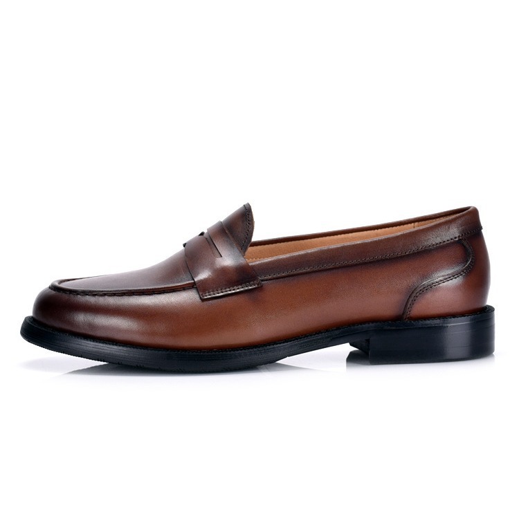 Mens British-style Vintage Slip-on Low-cut Loafers - Image 5