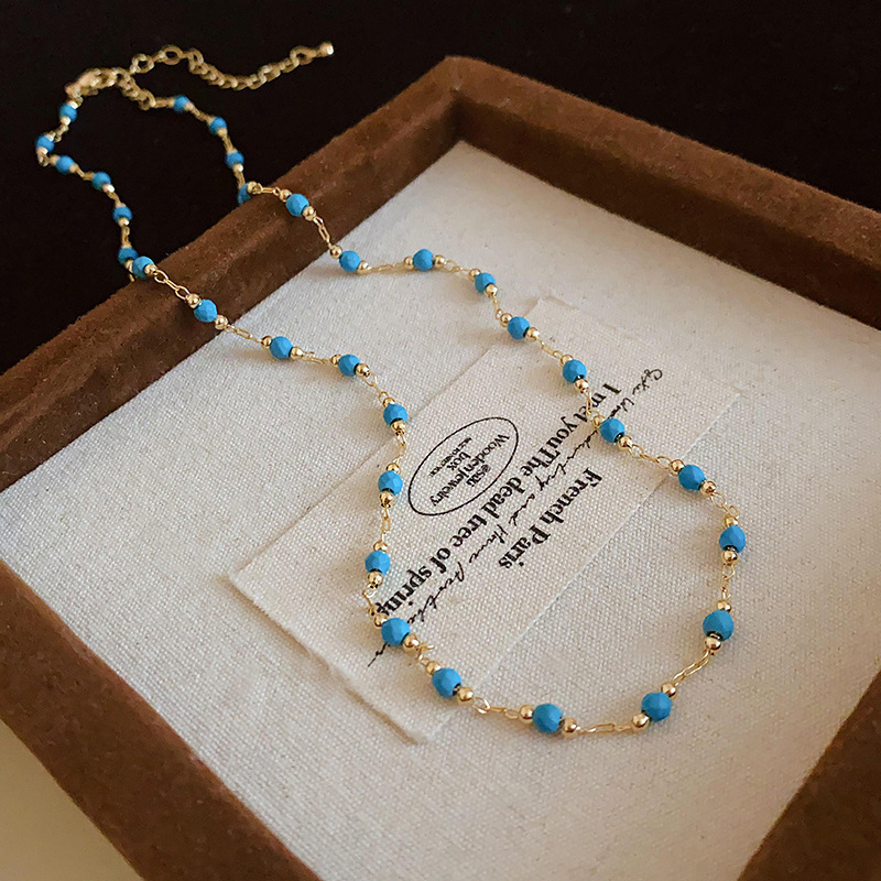 Light-luxury Niche Resort-style Collarbone Necklace With An Ethnic