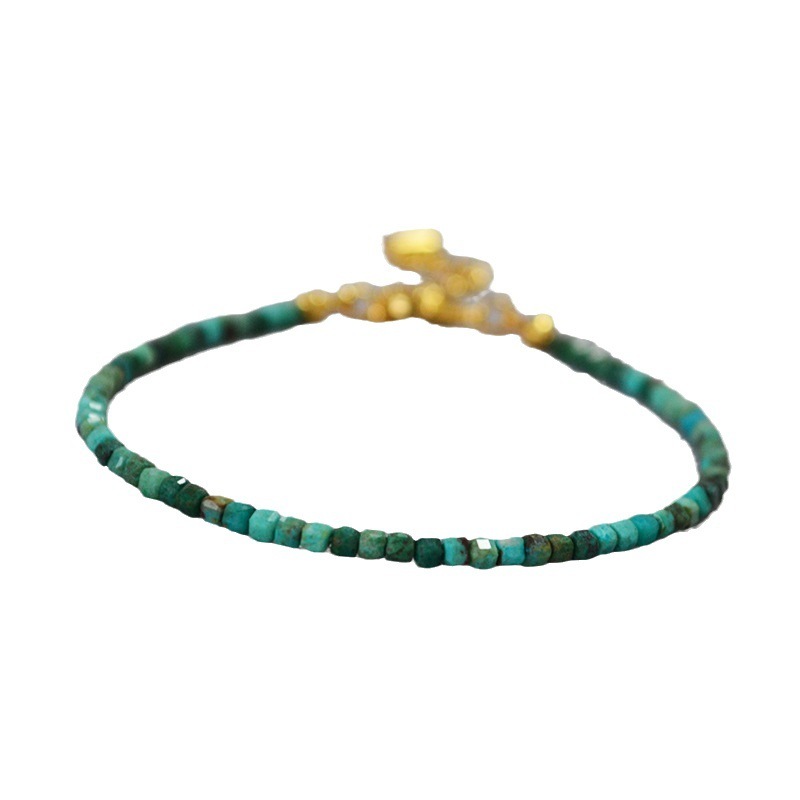 Retro Raw Phoenix Stone Aquamarine Bracelet For Women - Image 3