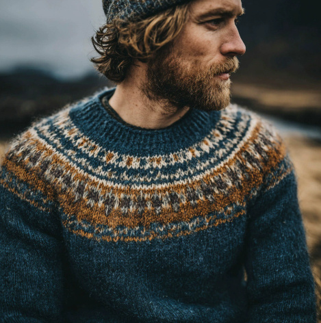 Mens Loose-fitting Long-sleeve Crew-neck Top - Image 5