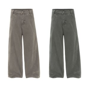 Vintage Mens Loose-fit Work Pants