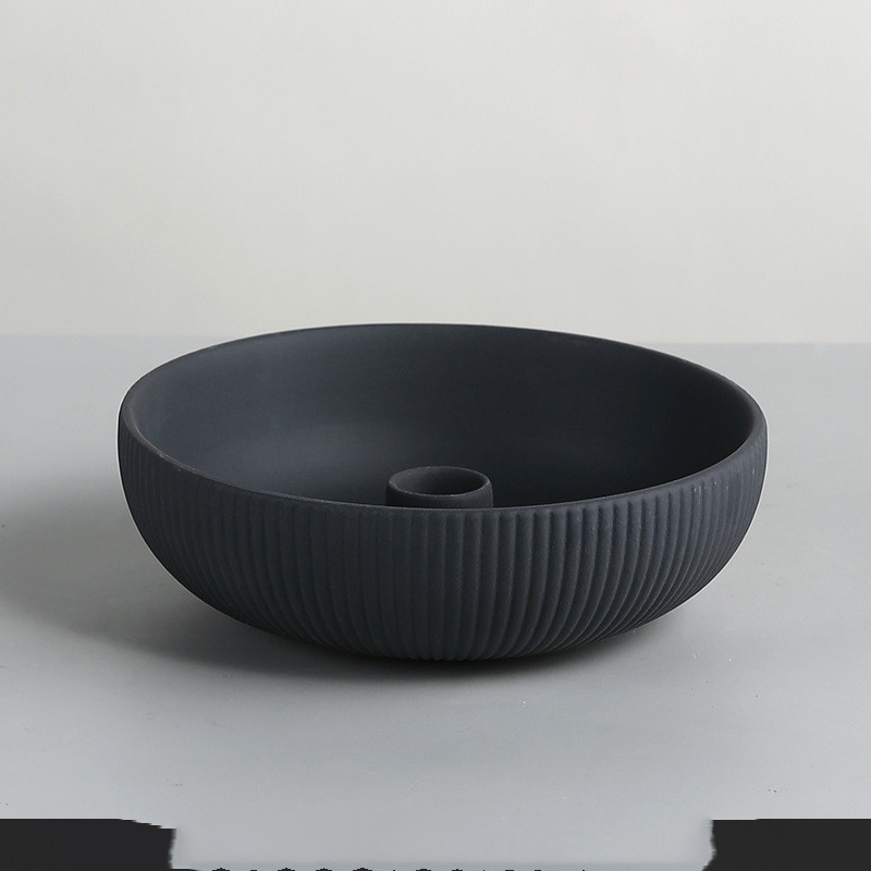 Simple Ceramic Candle Tray Candle Holder Candle Utensils - Image 3