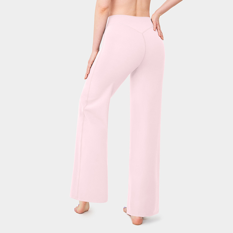 Loose Straight-leg Yoga Pants That Create A Slimming High-waisted Look - Image 4