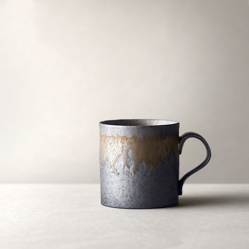 Vintage stoneware coffee cup - Image 9