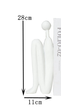 Simple And Modern Resin Abstract Character Book By Office, Study, Home Furnishings And Furnishings - Image 2