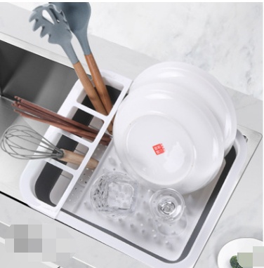 Folding Kitchen Dish Drainer Drying Rack Tableware Plate Holder Dinnerware Shelf Storage Organizer Kitchen Accessories - Image 2