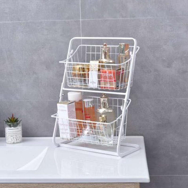 Stainless Steel Countertops Multilayer Spice Rack Fruit Kitchen Storage Kitchen Storage Rack - Image 3