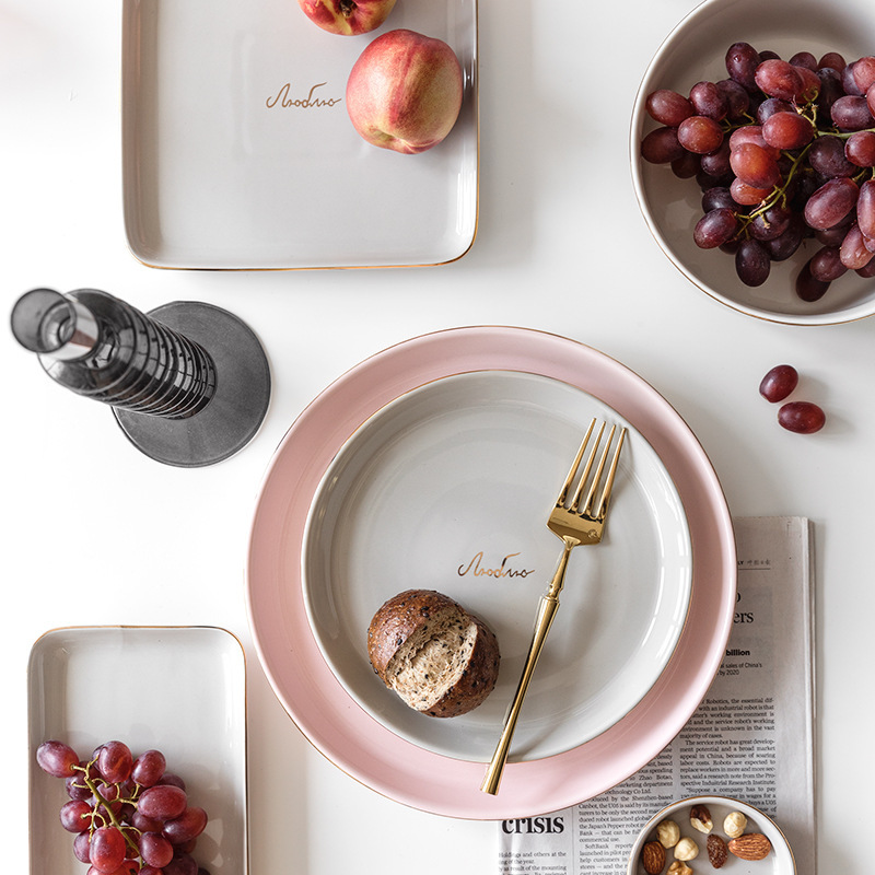 Light Luxury Ceramic Tableware Couple Tableware - Image 4