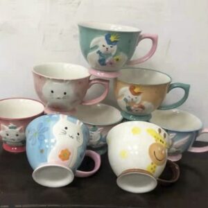 Ceramic Mug Household Mug Oatmeal Mug Cute