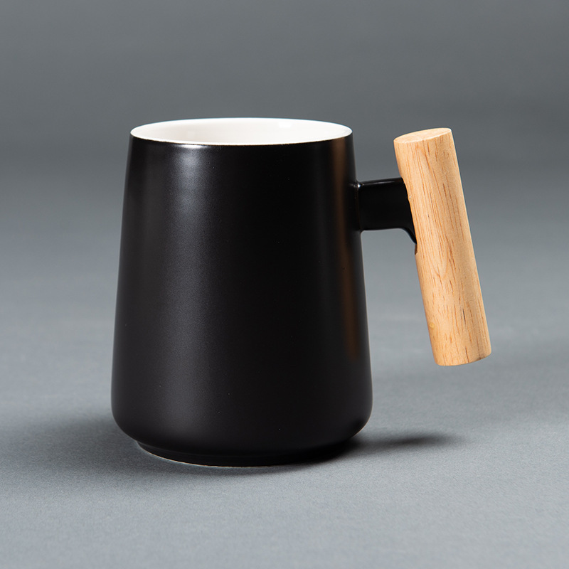 Ceramic Mug With Wooden Handle Mug Coffee Cup - Image 5