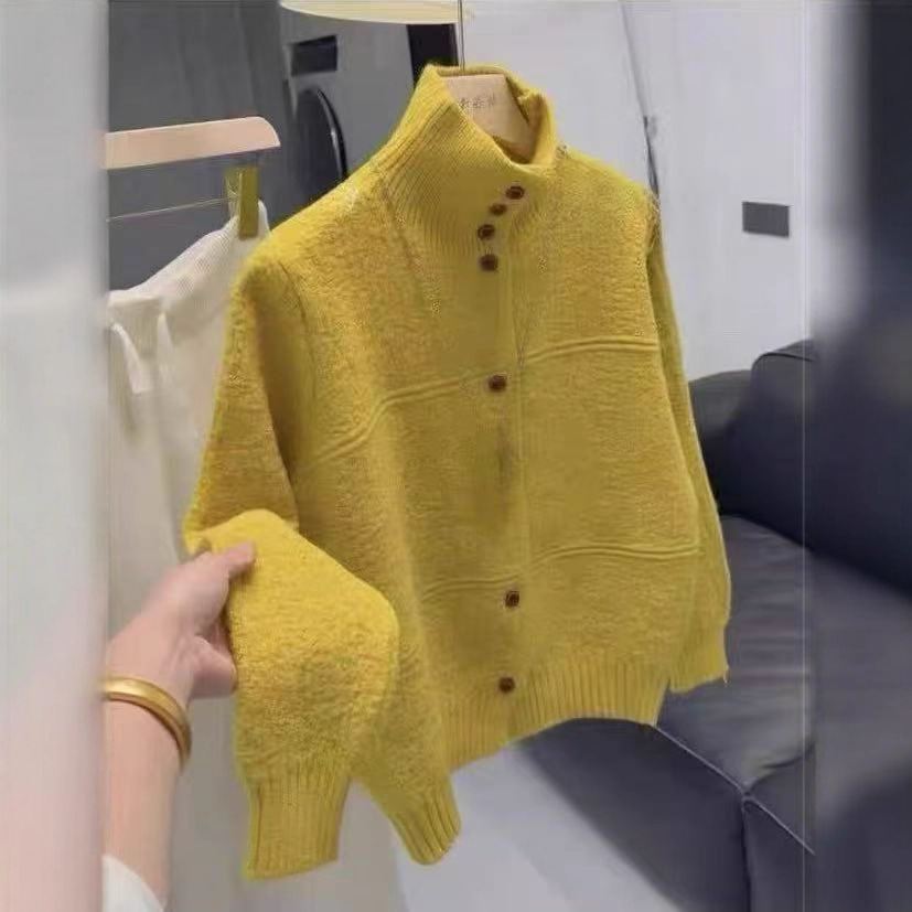 New Autumn Winter Merino Wool Knitted Sweater Coat - Image 10