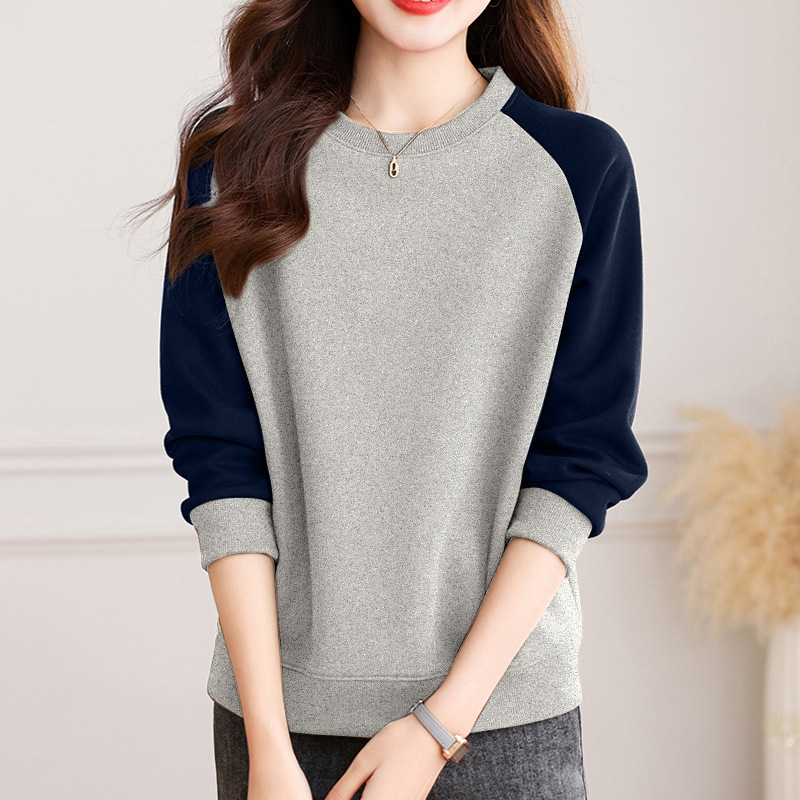 Womens Crew-neck Sweatshirt With Raglan Sleeves Niche - Image 2