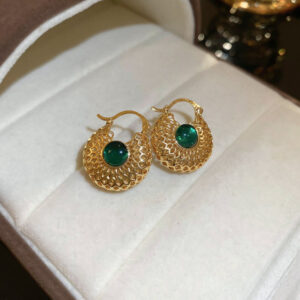 Silver Needle Metal Irregular Geometric Earrings