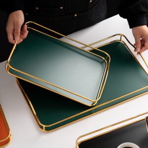 Household Rectangular Tea Tray Water Cup Storage Tray