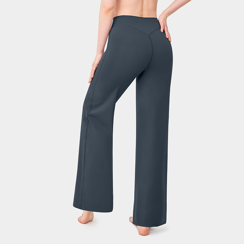 Loose Straight-leg Yoga Pants That Create A Slimming High-waisted Look - Image 4