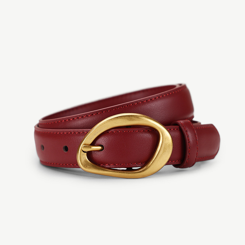 Stylish Versatile Womens Belt Made From Top-layer Cowhide - Image 6