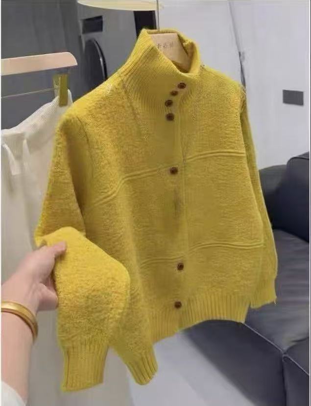 New Autumn Winter Merino Wool Knitted Sweater Coat - Image 5