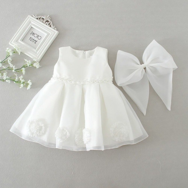 Princess Dress Children's Princess Dress Tutu Skirt One-year-old Baby Baby Girl Dress Flower Girl - Image 2