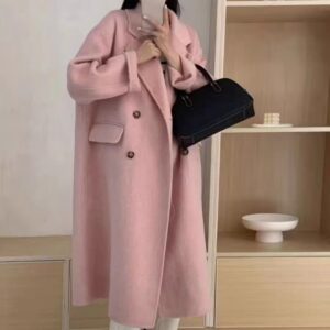 Double-faced Wool Coat Long Style Extended Length