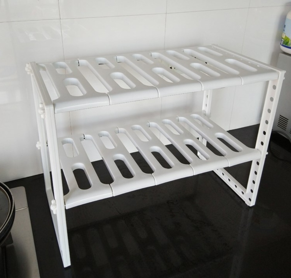 Under Sink 2 Tier Expandable Shelf Organizer - Image 5