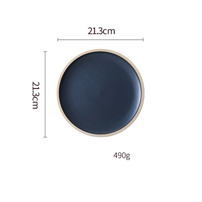 Pure Color Matte Ceramic Plate - Image 4