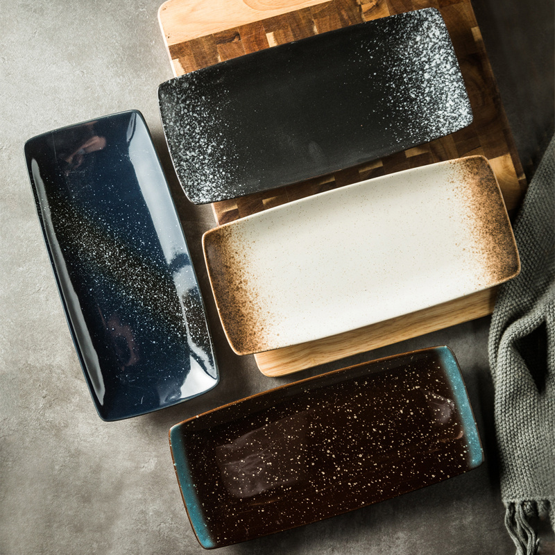 Japanese Ceramic Plates Sushi Dish Tableware Tray Cutlery - Image 7