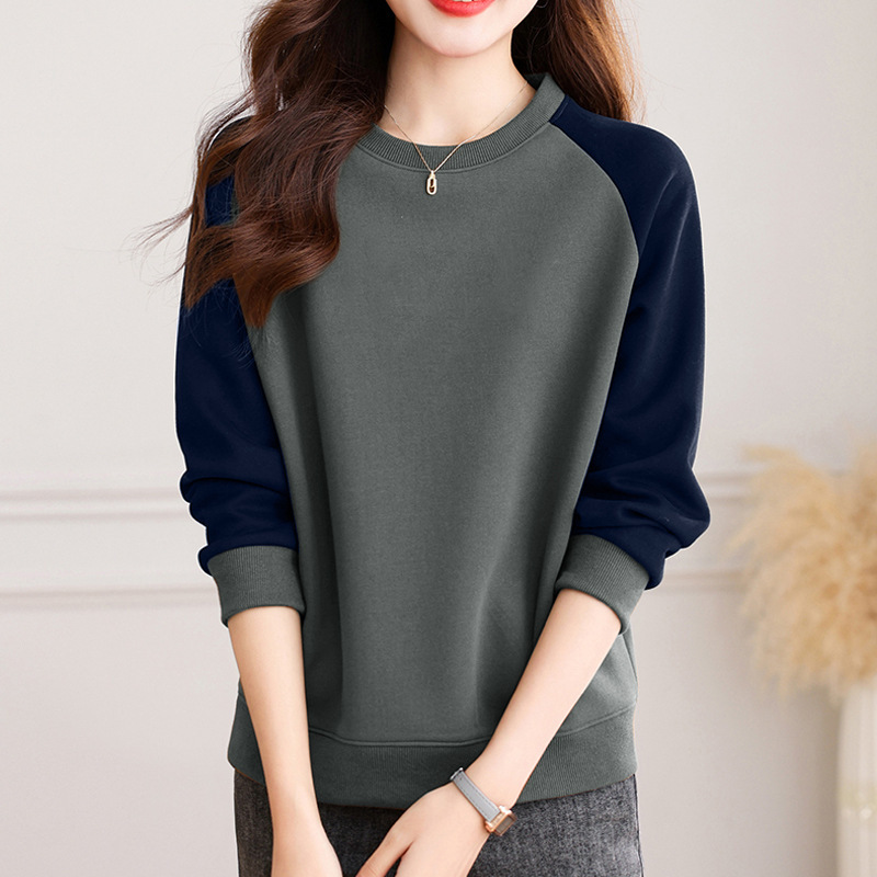 Womens Crew-neck Sweatshirt With Raglan Sleeves Niche - Image 5