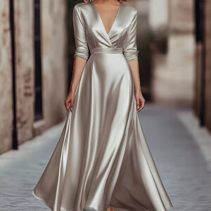 French-style Elegant Subtly Luxurious V-neck Dress With A Premium Feel