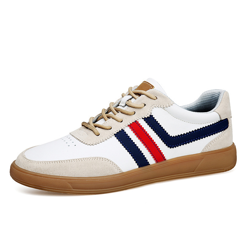 Mens Leather Sneakers With Built-In Height-Boosting Insoles And Tendon-Style Rubber Soles - Image 6