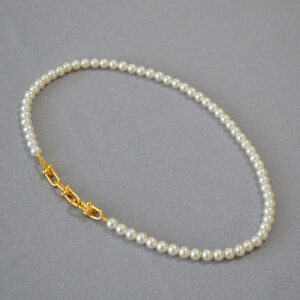 U-Clasp Artificial Pearl Design Elegant Collar Necklace For Women