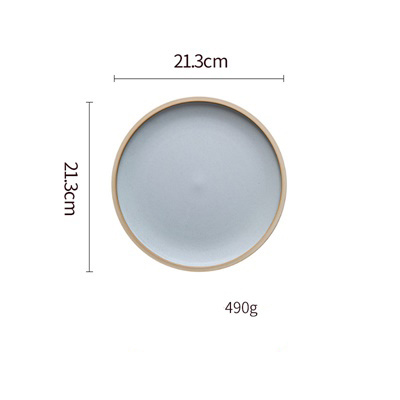 Pure Color Matte Ceramic Plate - Image 2