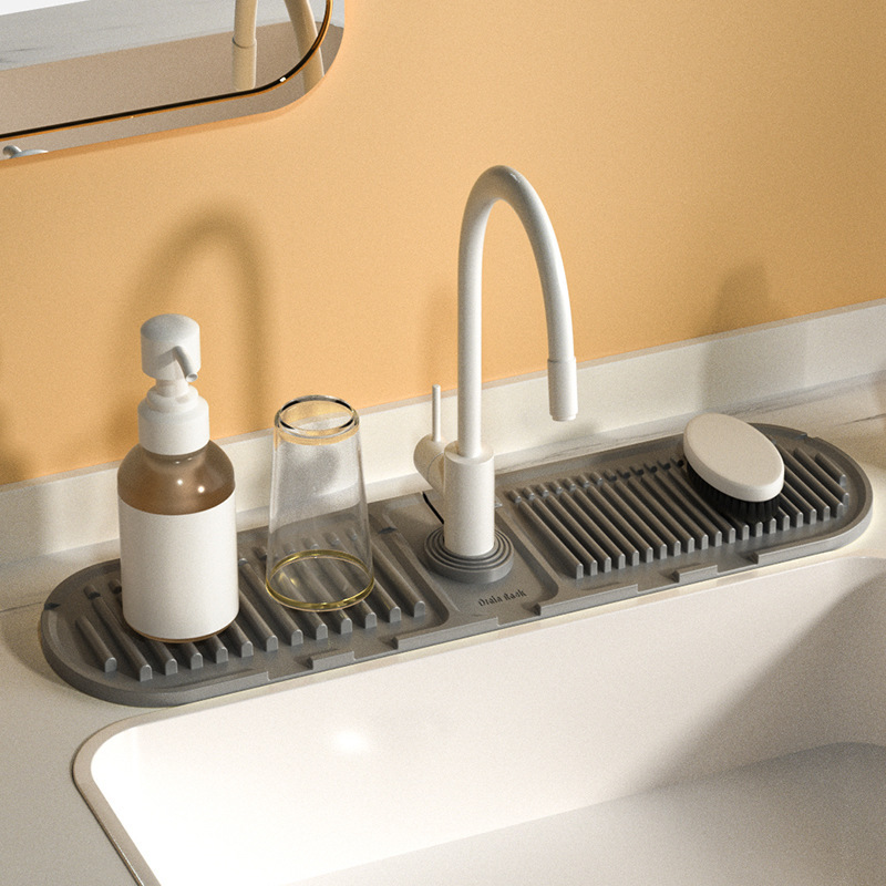 Heightened Slope Faucet Water Draining Pad - Image 2
