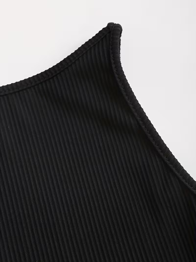 Stylish And Elegant Sleeveless Womens Pleated A-line Dress With A Gradient Hem - Image 2