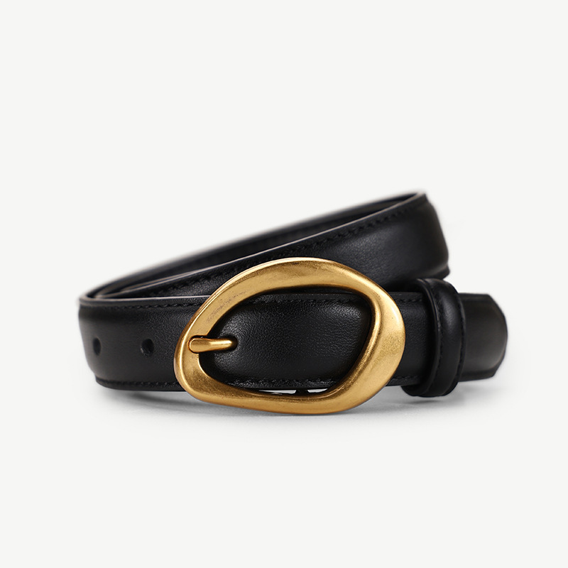 Stylish Versatile Womens Belt Made From Top-layer Cowhide - Image 8